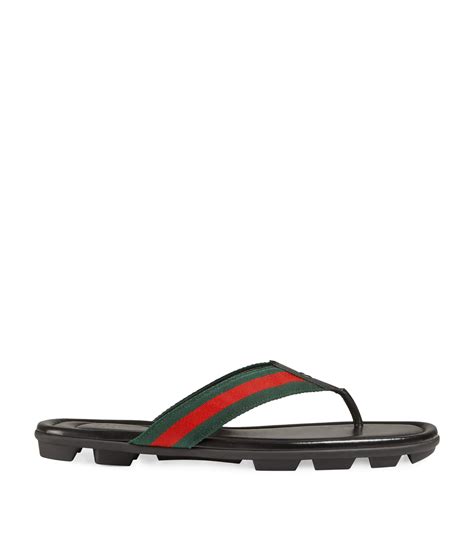 ciabatte in gomma gucci|Sandali Web Stripe in Nero .